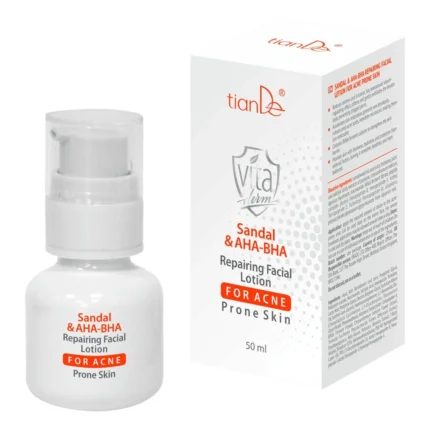 Regenerujący tonik z sandałowcem i AHA-BHA do skóry skłonnej do trądziku, 50ml