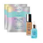 Ocean Riches do twarzy Baza nawilżająca pod makijaż i Roztapiające się kolagenowa maski oraz serum